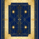 Navy Gold Tiled Aesthetic(Blue)