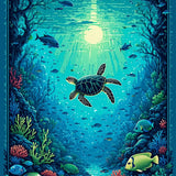 Playful Sea Creature(Blue)