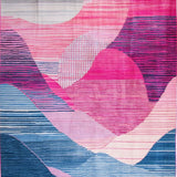 Artistic Abstract Pink Blue Fusion(Pink)