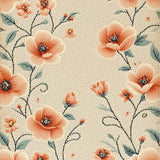 Modern Beige Geometric Floral(Beige)
