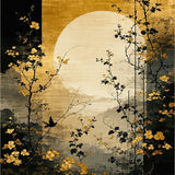 Artful Abstract Black Tones(Gold)