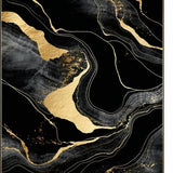 Geometric Black Gold Elegance(Black)