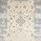 Neutral Toned with Faded Ornamental Scrolls and Delicate Grey Details(Beige)