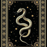 Gothic Serpent Art Deco Style(Black)