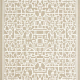 Chic Geometric Area with Interlocking Shapes(Beige)