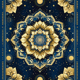 Luxurious Abstract Circle Composition(Blue)