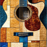 Contemporary Musical Notes Design(Brown)