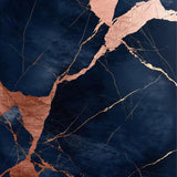 Navy Blue Marble Nursery with Gold Accents(Blue)