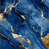 Modern Textured Geometric Fusion(Blue)