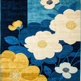 Navy Floral Rustic Charm(Blue)