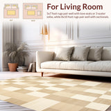Elegant Creamy Geometric Texture(Beige)