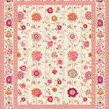 Contemporary Lush Flower Imagery(Ivory)