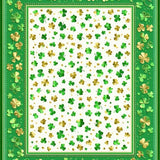 Luxurious Clover Print Elegance(Green)