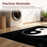 Elegant Circular Yin Yang Motif(Black)