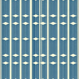 Mid Century Geometric Elegance(Blue)