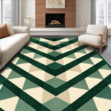 Modern Geo with Interlocking Diamond and Chevron(Green)