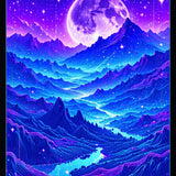 Vibrant Galactic Nature Fusion(Blue)