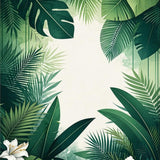 Vibrant Green Botanical Serenity(Green)