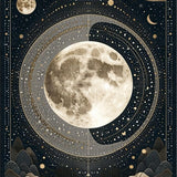 Whimsical Gray and Brown Geometry(Black)