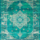 Vibrant Turquoise Medallion Motif(Blue)