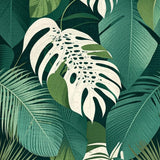 Tropical Monstera Leaf Aesthetic(Green)