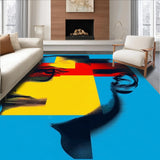 Bold Abstract Street Art Fusion(Blue)