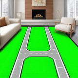 Playful Cartoon Airplane Road Design(Green)