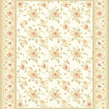 Charming Area Beige and Cream Floral Embellishments(Beige)