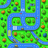 Whimsical Neighborhood Scene(Green)