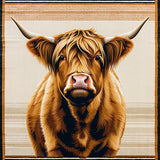 Distinctive Fluffy Highland Design(Brown)