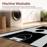 Energetic Striped Sports Motif(Black)