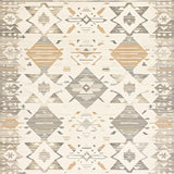 Neutral Serenity Area with Subtle Boho Flair(Beige)
