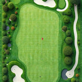 Golf Course Green Tee Off Bath Mat(Green)