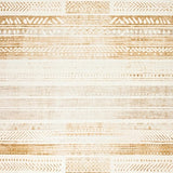 Boho Chic Beige with Abstract Tribal Lines and Subtle Chevron Details(Beige)