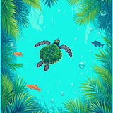 Playful Marine Life Decor(Blue)