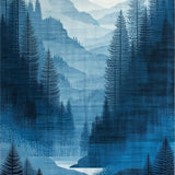 Modern Ethereal Landscape Art(Blue)
