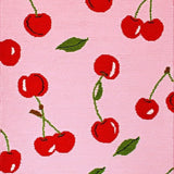Chic Modern Cherry Illustration(Pink)