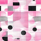 Stylish Tiled Geometric Motif(Pink)