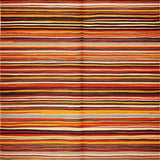 Artful Abstract Multicolor Weave(Red)