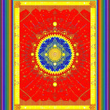 Whimsical Colorful Tapestry Design(Red)