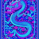 Vibrant Colorful Mythical Design(Blue)