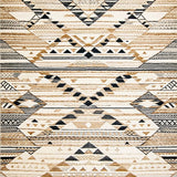 Minimalist Geometric Wave Design(Beige)