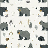 Rustic Earthy Toned Bear Theme(White)
