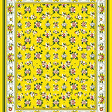 Bright Yellow Vintage Blooms(Yellow)
