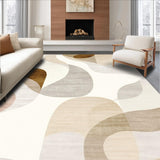 Artisan Horizon Neutral Beige Abstract Area with Modern Design(Beige)
