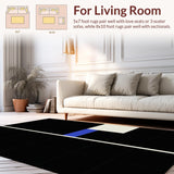 Chic Black and White Geometric Motif(Black)