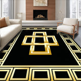 Chic Monochrome Greek Key Motif(Black)