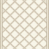 Artisan Geo Lattice Area with Neutral Tones and Interlocking Diamond Motifs(Beige)