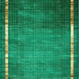 Artful Multicolor Distorted Shapes(Green)