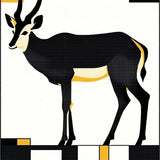 Stylish Earthy Tones with Animal Themes(Black)